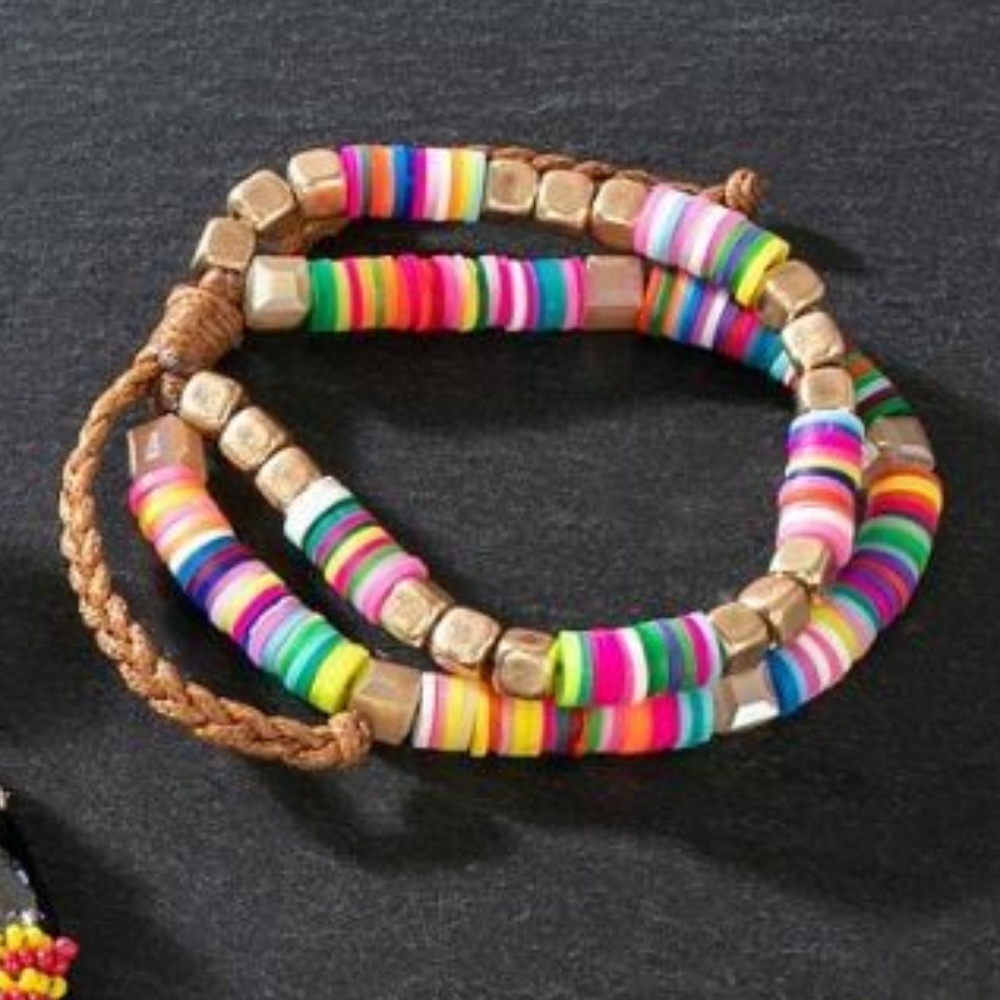 Layered Variety Beaded Bracelet Set